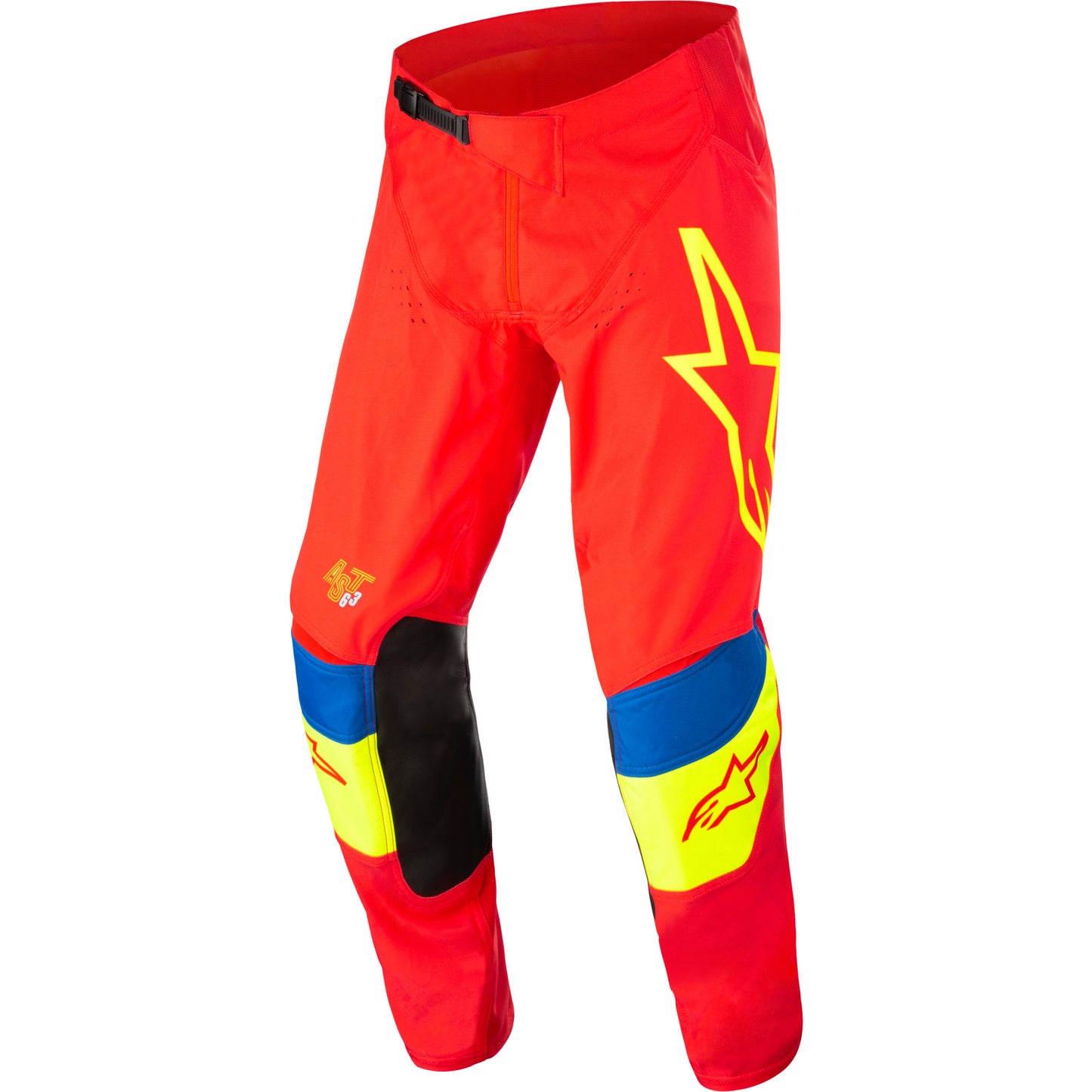 Techstar Quadro Pants, Bright Red/Fluorescent Yellow/Blue