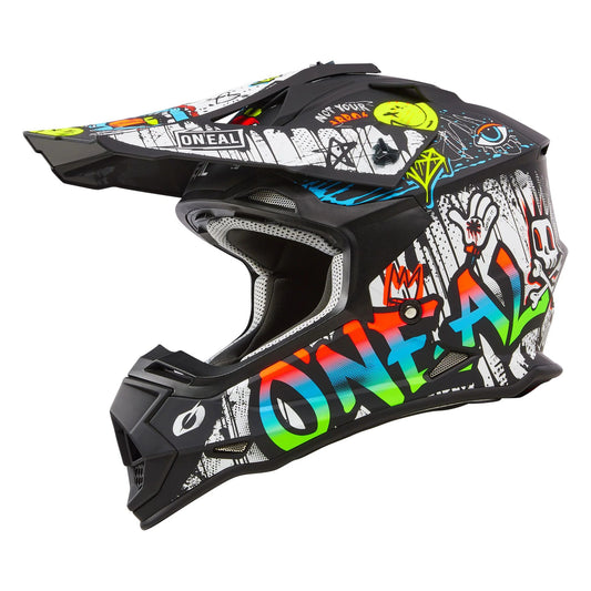 ONeal Racing 2 SRS Youth Rancid Helmet Multi Size Y-Large
