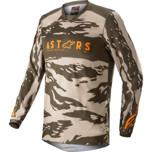 Youth Racer Tactical Jersey, Military/Sand Camo/Tangerine