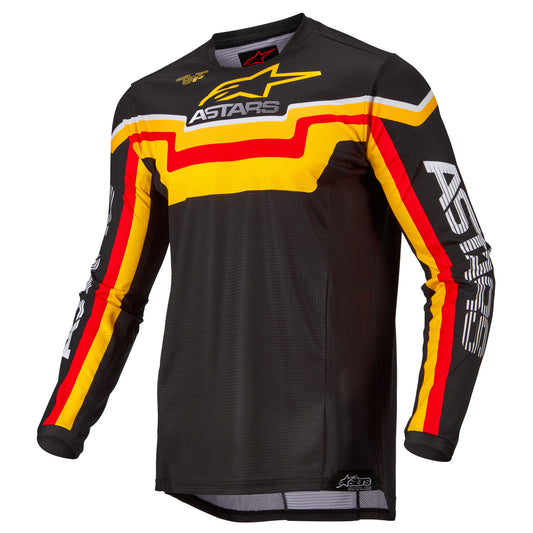 Techstar Quadro Jersey, Black/Yellow/Tangerine