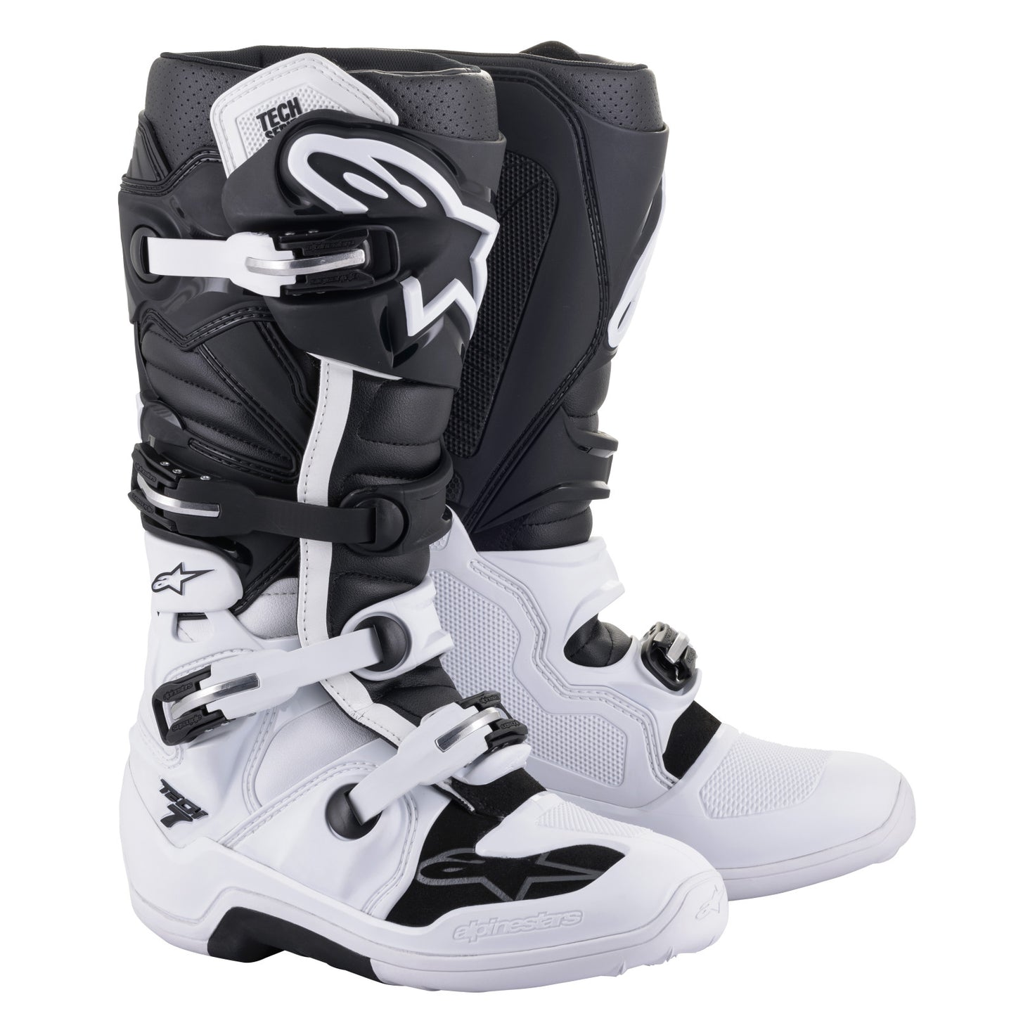 Tech 7 MX Boots, White/Black