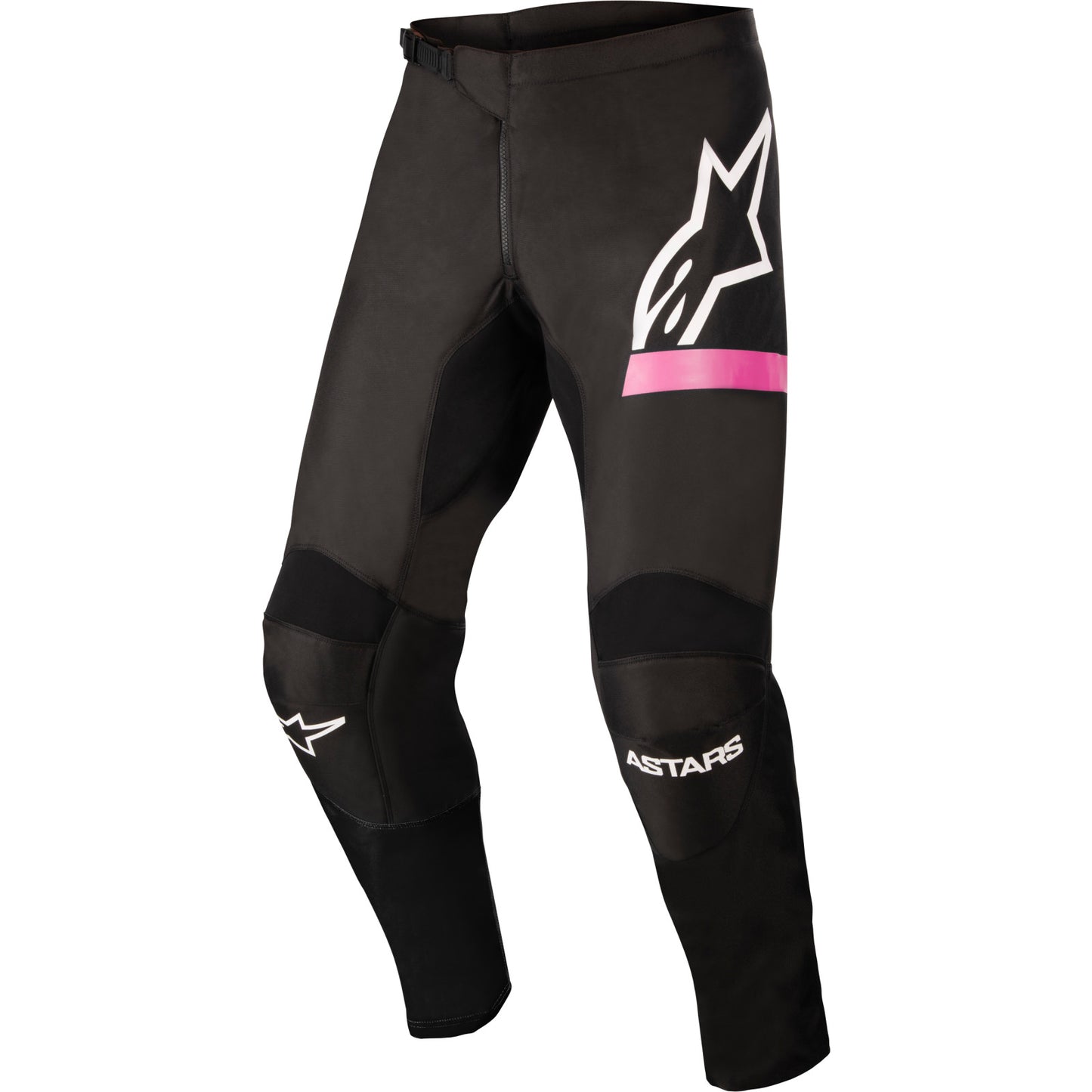 Stella Fluid Pants, Black/Fluorescent Pink